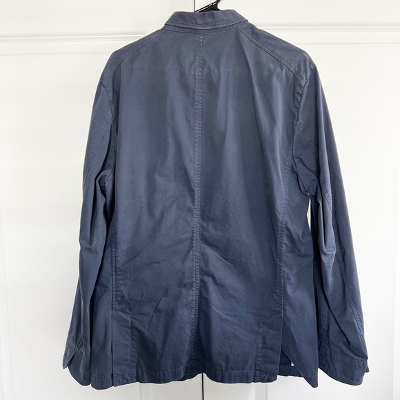 Mens Topcoat Size Medium Navy Blue Express - Picture 3 of 4